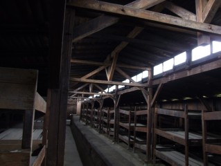 Bunk beds at Birkenau 